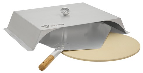 BBQ-Toro Stainless Steel Pizza Attachment Set for Gas Grill, Pizza Stone, Peel BBQ-Toro Stainless Steel Pizza Attachment Set for Gas Grill, Pizza Stone, Peel