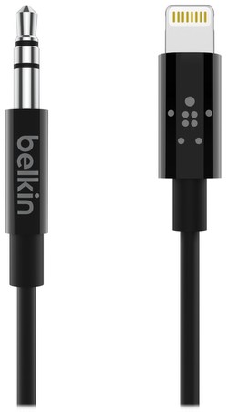Belkin 3.5mm jack audio cable with Lightning connector (AV10172bt03-BLK) Belkin 3.5mm jack audio cable with Lightning connector (AV10172bt03-BLK)