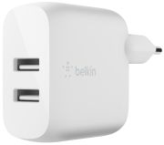 Belkin USB-A power adapter with two ports 24 W (WCB002vfWH) Belkin USB-A power adapter with two ports 24 W (WCB002vfWH)