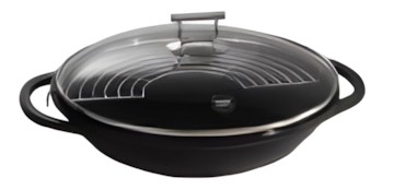 Berndes Wok with glass lid and accessories 32 cm Berndes Wok with glass lid and accessories 32 cm
