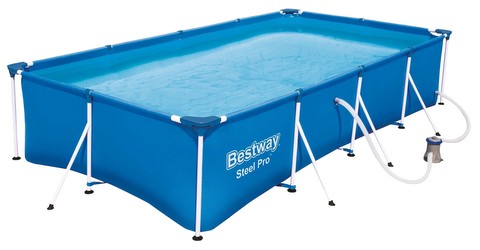 Bestway Steel Pro Frame Pool Set 400 x 211 x 81 cm (56424) Bestway Steel Pro Frame Pool Set 400 x 211 x 81 cm (56424)