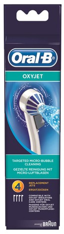 Oral-B Oxy Jet Nozzle Attachment Pack of 4 Oral-B Oxy Jet Nozzle Attachment Pack of 4