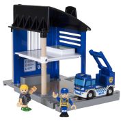 Brio Police station with emergency vehicle Brio Police station with emergency vehicle