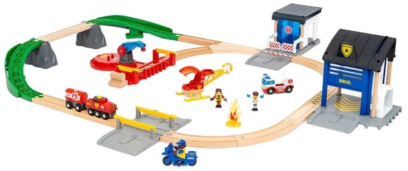 Brio Police and Fire Department Set Deluxe (36025) Brio Police and Fire Department Set Deluxe (36025)