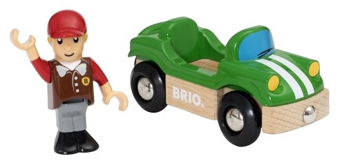 Brio Sports car with driver Brio Sports car with driver