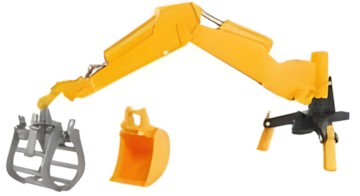 Bruder Rear excavator with grabber Bruder Rear excavator with grabber