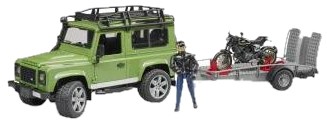Bruder Land Rover with trailer + Ducati Bruder Land Rover with trailer + Ducati