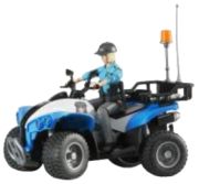 Bruder Police quad with police officer and equipment Bruder Police quad with police officer and equipment