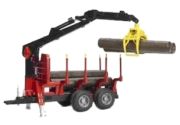 Bruder Trailer with loading crane and timber grabber Bruder Trailer with loading crane and timber grabber