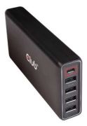 Club 3D USB Type A and C Charger 5 Ports 111 W (CAC-1903) Club 3D USB Type A and C Charger 5 Ports 111 W (CAC-1903)