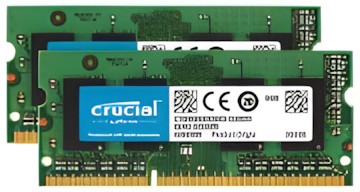 Crucial DDR3L-1600 16GB SODIMM Kit (CT2K8G3S160BM) Crucial DDR3L-1600 16GB SODIMM Kit (CT2K8G3S160BM)