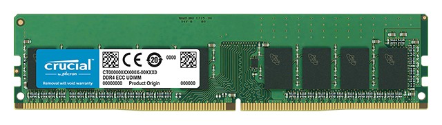 Crucial DDR4-2666 16GB ECC RAM (CT16G4WFD8266) Crucial DDR4-2666 16GB ECC RAM (CT16G4WFD8266)