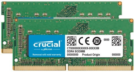 Crucial SO-DIMM DDR4-2666 16GB Kit (CT2K8G4S266M) Crucial SO-DIMM DDR4-2666 16GB Kit (CT2K8G4S266M)