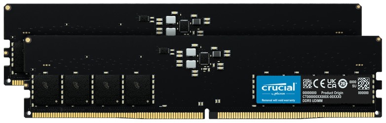 Crucial DDR5-4800 64GB Kit (CT2K32G48C40S5) Crucial DDR5-4800 64GB Kit (CT2K32G48C40S5)
