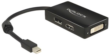 Delock Adapter mini DisplayPort 1.1 to DisplayPort / HDMI / DVI Passive Delock Adapter mini DisplayPort 1.1 to DisplayPort / HDMI / DVI Passive