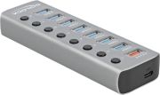 Delock USB 5 Gbps Hub with 7 Ports and 1 Fast Charging Port Delock USB 5 Gbps Hub with 7 Ports and 1 Fast Charging Port