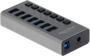 Delock External SuperSpeed USB Hub with 7 Ports and Switch (63669) Delock External SuperSpeed USB Hub with 7 Ports and Switch (63669)