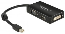 Delock Mini DisplayPort 1.1 to VGA/DVI/HDMI adapter Delock Mini DisplayPort 1.1 to VGA/DVI/HDMI adapter