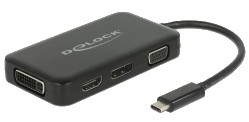 Delock USB-C to VGA HDMI DVI DisplayPort Adapter (63929) Delock USB-C to VGA HDMI DVI DisplayPort Adapter (63929)