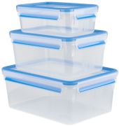 Emsa Clip & Close Food Storage Container Set of 3 (508567) Emsa Clip & Close Food Storage Container Set of 3 (508567)