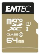Emtec microSDHC Elite Gold+ Class 10 64 GB (ECMSDM64GXC10GP) Emtec microSDHC Elite Gold+ Class 10 64 GB (ECMSDM64GXC10GP)