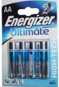 Energizer Ultimate Mignon AA 4 pcs Energizer Ultimate Mignon AA 4 pcs