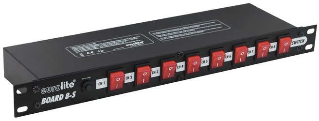 Eurolite Board 8-S 8x IEC C13 Socket (70008277) Eurolite Board 8-S 8x IEC C13 Socket (70008277)
