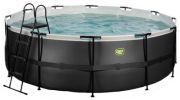 Exit Black Leather Pool with Sand Filter Pump ø427 x 122 cm (30.27.14.20) Exit Black Leather Pool with Sand Filter Pump ø427 x 122 cm (30.27.14.20)