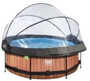 Exit Wood Pool with filter pump and cover ø244 x 76 cm (30.32.08.10) Exit Wood Pool with filter pump and cover ø244 x 76 cm (30.32.08.10)