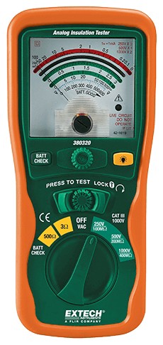 Extech 380320 Insulation Tester Extech 380320 Insulation Tester