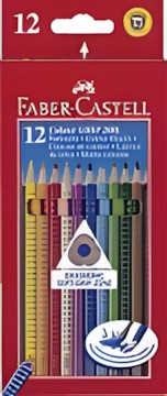 Faber-Castell Colour Grip colored pencil 12-piece cardboard case (112412) Faber-Castell Colour Grip colored pencil 12-piece cardboard case (112412)