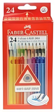Faber-Castell Colour Grip Colored Pencil 24-Pack Cardboard Case (112424) Faber-Castell Colour Grip Colored Pencil 24-Pack Cardboard Case (112424)