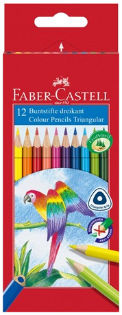 Faber-Castell Triangular colored pencil 12-piece 116512 Faber-Castell Triangular colored pencil 12-piece 116512