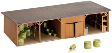 Faller Hay Bale Storage with Workshop 130523 Faller Hay Bale Storage with Workshop 130523