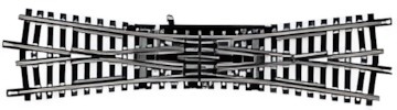 Fleischmann Double Crossover Turnout 6065 Fleischmann Double Crossover Turnout 6065