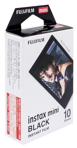 Fujifilm Instax Mini Film Black Frame 1 x 10 Fujifilm Instax Mini Film Black Frame 1 x 10