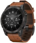 Garmin Epix (Gen 2) Sapphire 47 mm DLC Titanium Leather Strap Garmin Epix (Gen 2) Sapphire 47 mm DLC Titanium Leather Strap