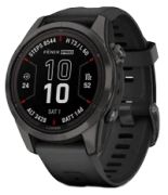 Garmin Fenix 7S Pro Sapphire Solar DLC Titanium Silicone Strap Garmin Fenix 7S Pro Sapphire Solar DLC Titanium Silicone Strap