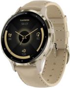 Garmin Venu 3S with leather strap Garmin Venu 3S with leather strap