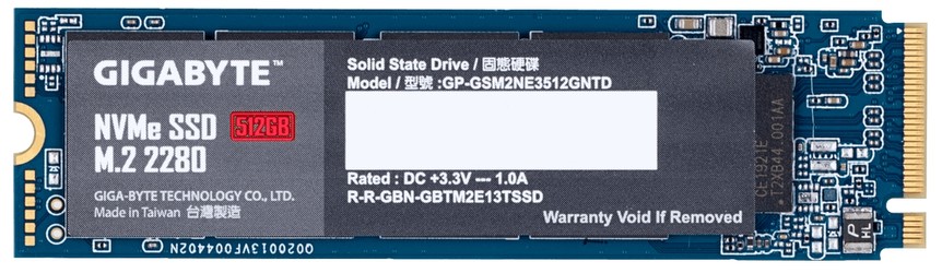 GIGABYTE NVMe SSD 512GB (GP-GSM2NE3512GNTD) GIGABYTE NVMe SSD 512GB (GP-GSM2NE3512GNTD)