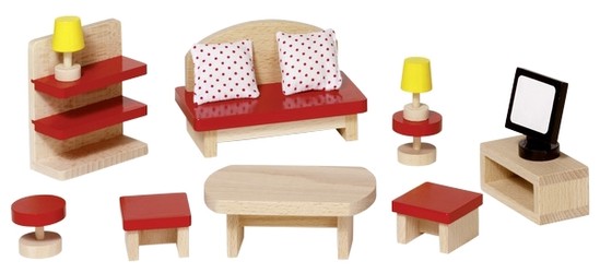 Goki Dollhouse Living Room Furniture (51716) Goki Dollhouse Living Room Furniture (51716)