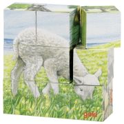 Goki Cube puzzle farm animals Goki Cube puzzle farm animals