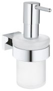Grohe Essentials Cube Soap Dispenser with Holder Grohe Essentials Cube Soap Dispenser with Holder