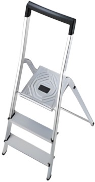Hailo Aluminum Household Ladder L40 8944-001 Hailo Aluminum Household Ladder L40 8944-001
