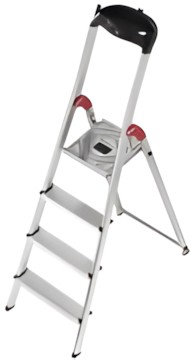 Hailo Aluminum Household Ladder L60 8504-001 Hailo Aluminum Household Ladder L60 8504-001