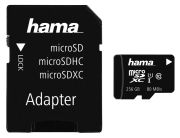 Hama microSDXC 256GB Class 10 UHS-I 80MB/s with Adapter Mobile (00124171) Hama microSDXC 256GB Class 10 UHS-I 80MB/s with Adapter Mobile (00124171)