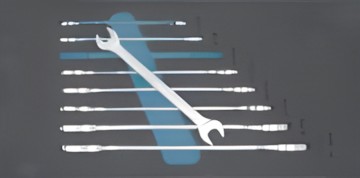 Hazet Double Open-End Wrench Set (163-95/8) Hazet Double Open-End Wrench Set (163-95/8)