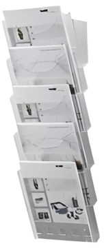 Helit Brochure Holder Set A4 H 61031 Helit Brochure Holder Set A4 H 61031