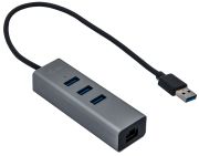 I-Tec USB 3.0 Metal Hub 3 Port + Gigabit Ethernet Adapter (U3METALG3HUB) I-Tec USB 3.0 Metal Hub 3 Port + Gigabit Ethernet Adapter (U3METALG3HUB)