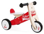 Janod Little Bikloon balance bike small red/white wood (03261) Janod Little Bikloon balance bike small red/white wood (03261)